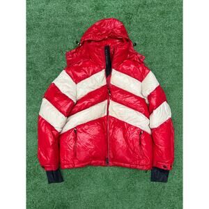 Moncler Grenoble Golzern Giubotto Down Jacket Red White Size 3